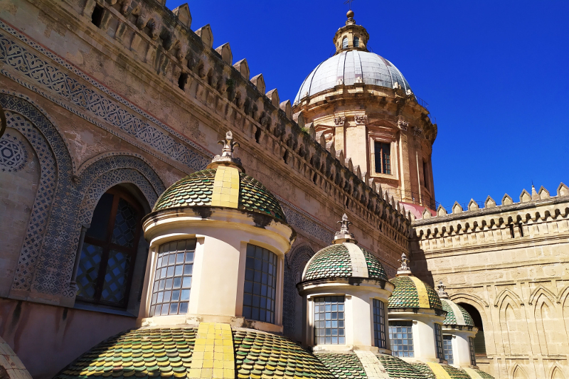 domes in the cathedral of Palermo