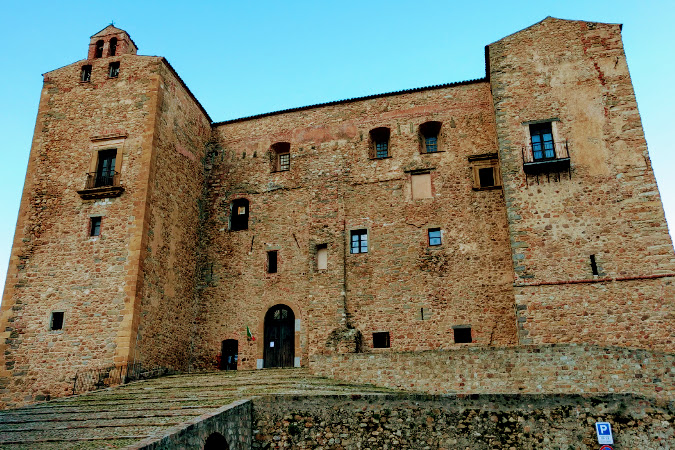 The medival Castel in the town of Castelbuono